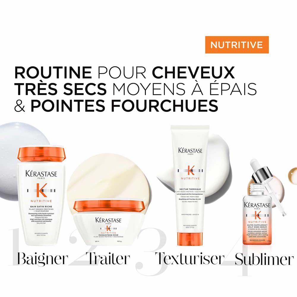Quatuor Nutritive cheveux secs a tres secs et epais