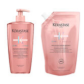 Duo Flacon Pompe 500ml + Eco-recharge 500ml Bain Riche Chroma Respect