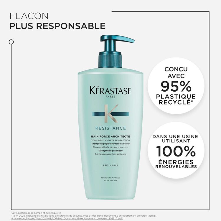 Bain Rechargeable 500ml Force Architecte