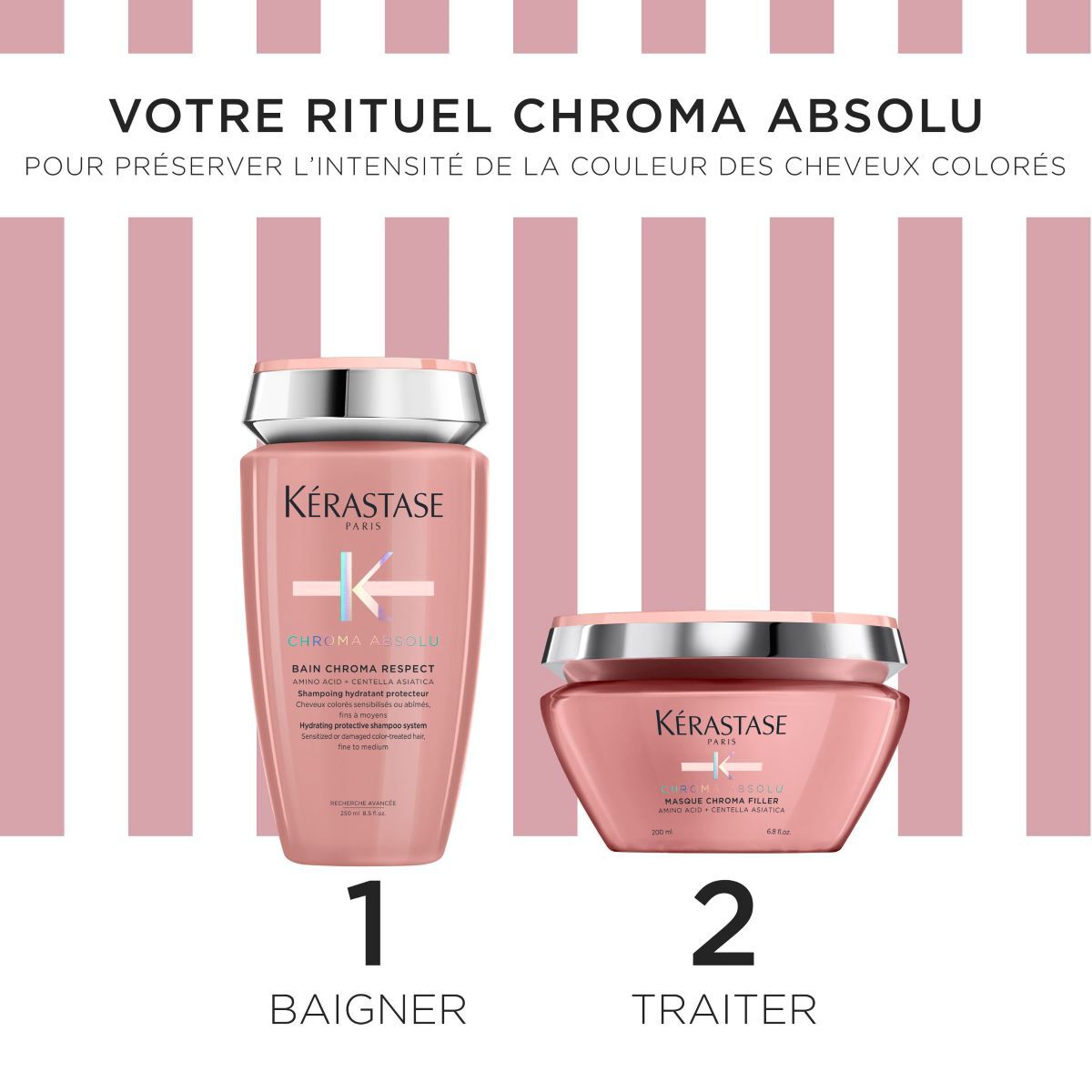 Chroma Absolu – Coffret de soins pour Cheveux Colores Moyens a Epais
