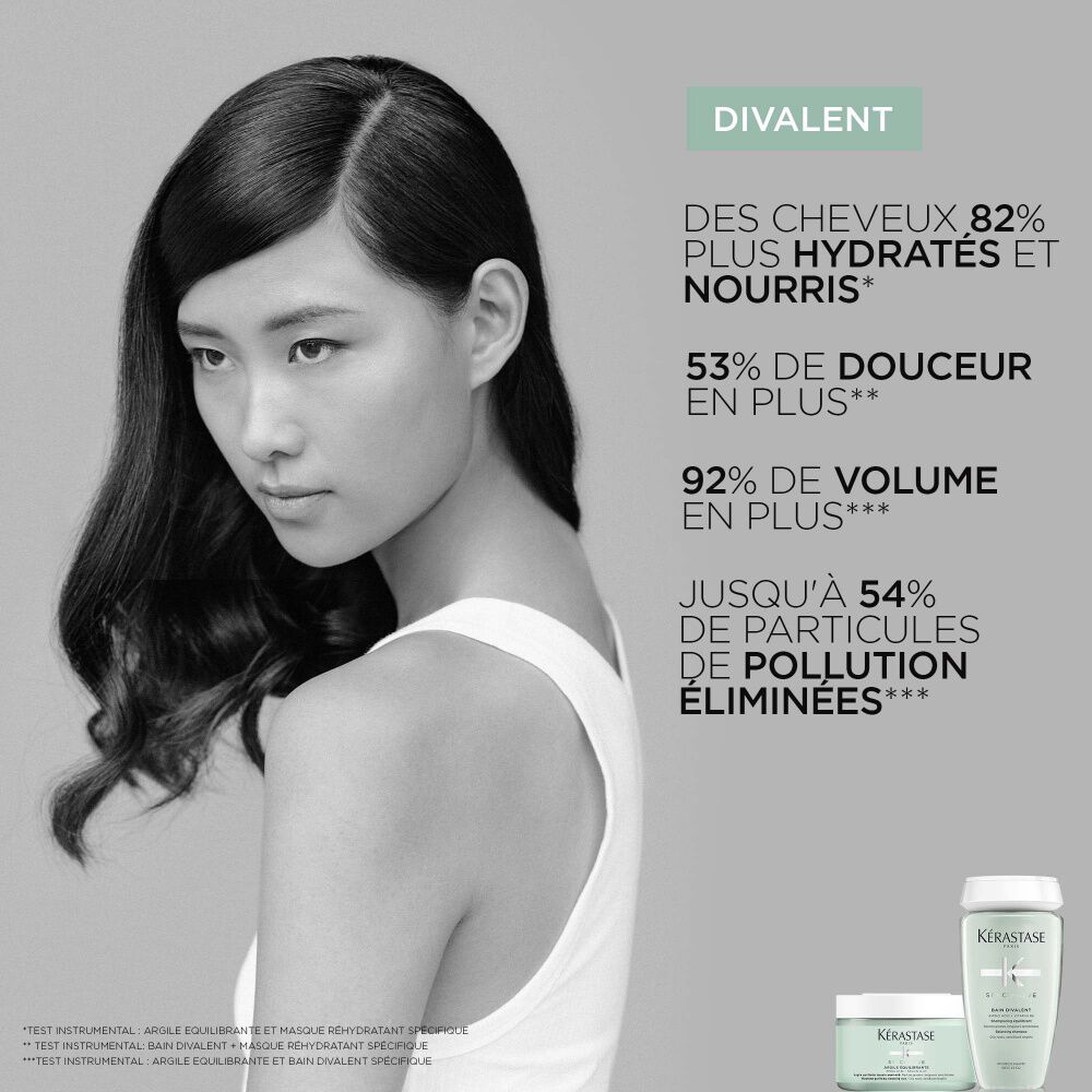 Bain Divalent ⋅ Shampoing Racine GrassePointes Seches ⋅ Kérastase