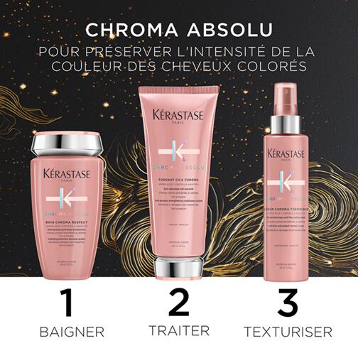 Chroma Absolu – Coffret de soins pour Cheveux Colores Fins a Moyens 