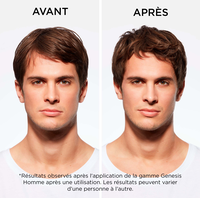 les resultats sur les cheveux de la gamme Genesis Homme de Kerastase