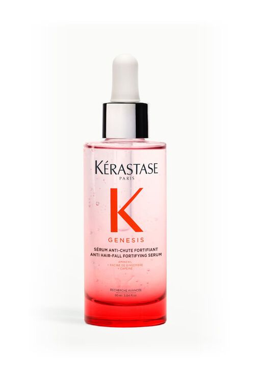 Flacon de serum Kerastase Genesis Serum Anti-Chute Fortifiant, concu pour renforcer les cheveux et prevenir la chute.