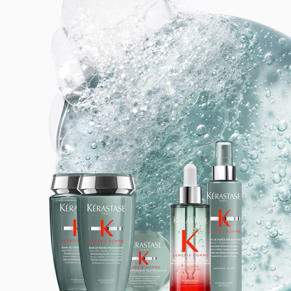 Image de toute la gamme Genesis Homme avec la texture en fond