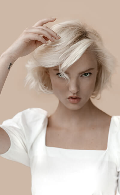 cheveux blonds decolores polaires Kerastase