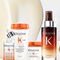 A collection of Kerastase Nutritive hair care products, including a serum, conditioner, and cream, displayed with a creamy texture in the background.