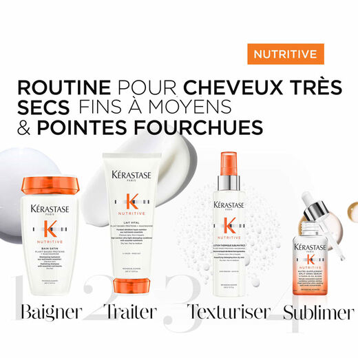 Nutrtive - La routine pour les cheveux fins secs