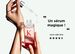 ne main tient un flacon de Kerastase Genesis Serum Fortifiant, avec une pipette d'ou s'ecoule une goutte de produit, accompagne de l'avis "Un serum magique !" et une moyenne note de 4,5/5 sur plus de 490 avis. 